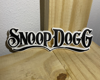 snoop dogg logo rap 3d print model - Mito3D