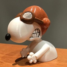 snoopy ace game autocad 3d print model - Mito3D