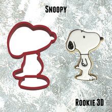 snoopy dog cookie cutter 3d print model - Mito3D
