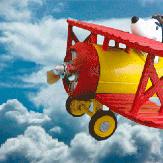 meraklı fanart oyuncak mümkün kolay Sanat Charlie Kahverengi ışık uçak yer fıstığı 3d print model - Mito3D