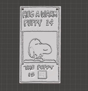 snoopy hug warm puppy 3d print model - Mito3D