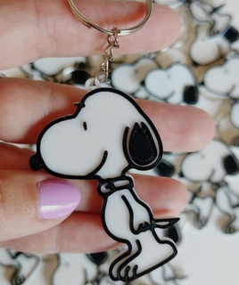 snoopy portachiavi chiave regalo souvenir compleanno cane disegno caricatura bambini retrò 3d print model - Mito3D