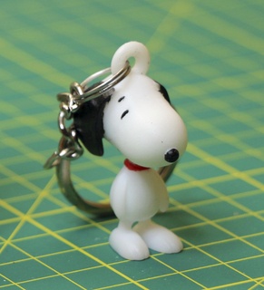 snoopy keychain Home key ring keys 3d print model - Mito3D