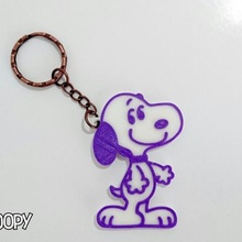 snoopy keychain jewelry 3dlito llavero stencil keychains 3d print model - Mito3D