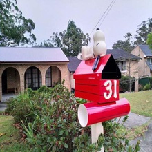 snoopy letterbox home decor 3d print model - Mito3D