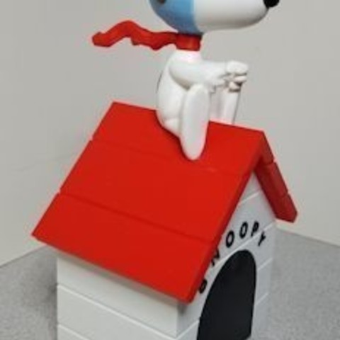 snoopy vs red baron bank compilationremix Spiel xyzchallenge piggy pilot Spielzeug 3D print model - Mito3D