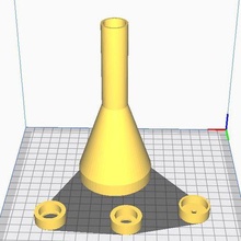 Snoot cápsulas ferramenta mergulho ranho lanterna adaptador fotografia 3d print model - Mito3D
