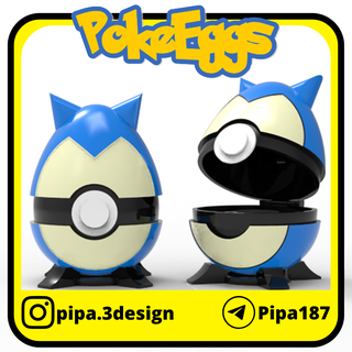 horlama Paskalya Yumurta pokeballs pokemon pokeball güzellik 3d print model - Mito3D