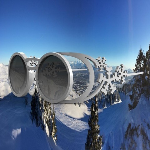 kar sanat mx çeşitli gözlük güneş gözlüğü orijinal beyaz ışık lg katı güçlü benzersiz kayak kış 3D print model - Mito3D