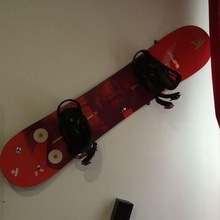 snow tablero pared monta montar snowboard deporte aire libre 3d print model - Mito3D