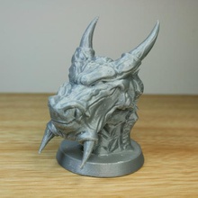 snow dragon art bust character creature dragons fantasy might vikings rpg 3d print model - Mito3D