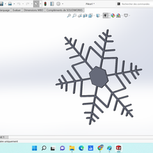 snow flake 3d print model - Mito3D
