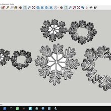 neige flocon fiocco di neve congelé 3d print model - Mito3D
