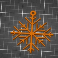snow flake chrismas christmas vánoce vločka snowflake winter ornament decoration dekorace vánoční vanoční zima 3d print model - Mito3D