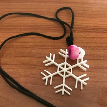 snow flock pendant fashion snowflock frozen 3d print model - Mito3D