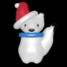 snow fox gadget di natale daddy abete nuovo mamma madre padre renna santa i goblin stella piccolo uomo pinguino 3d print model - Mito3D