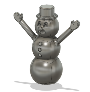 kar adam 3d baskı 3d print model - Mito3D
