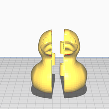 snow mold - duck 1 4 hinge 3d print model - Mito3D