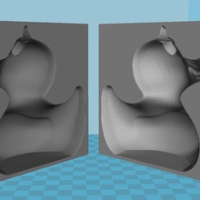 neve stampo - canard diable gioco la formazione di muffa anatra diavolo 3d print model - Mito3D