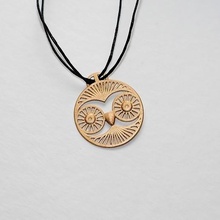 snow owl cc pendant jewelry crop circle 3d print model - Mito3D