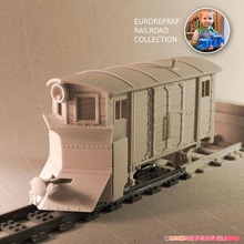 snow plow-01 carriage euroreprap railroad system various 3d print toy train printed diesel engine lego gauge track locomotive model scale semaphore point indicator turnout 3d print model - Mito3D