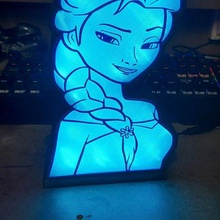 neve rainha luminária 3d print model - Mito3D