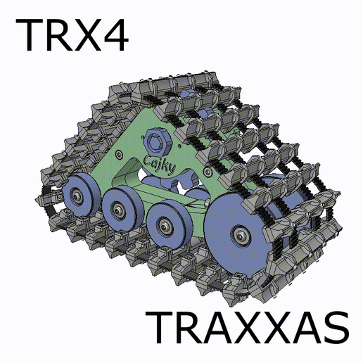 snow tracks traxxas trx4 traxx rc scale sport defender bronco cajkytracks 3D print model - Mito3D