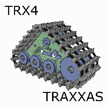 Schnee Spuren traxxas trx4 traxx rc Rahmen Sport Verteidiger Bronco cajkytracks 3d print model - Mito3D