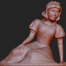snow white art sculptures toys fantasy 3d print model - Mito3D