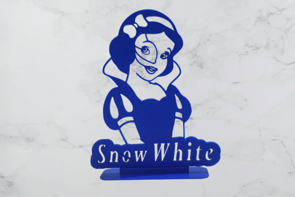 snow white 2d anime disney movie snowwhite 3d print model - Mito3D