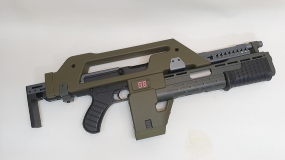 snow wolf m41a pulse rifle magazine baseplate airsoft aliens sport outdoors 3d print model - Mito3D