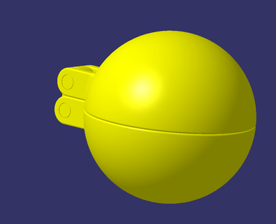 palla neve muffa 3d print model - Mito3D
