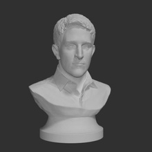 snowden easier printing art sculptures 3d print model - Mito3D