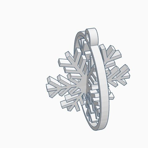 snowflake home decor rotating ornament gift christmas art 3D print model - Mito3D