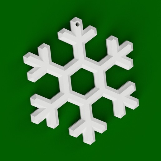 fiocco di neve casa natale ornamento la decorazione stagione festa stella inverno arredamento 3D print model - Mito3D