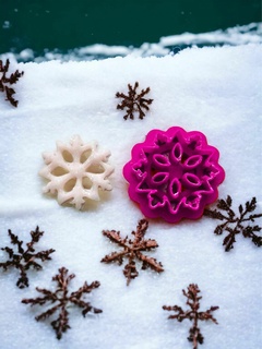 snowflake1 stl file download polymer clay cutter jewelry cookie tool witchy baking tools 3d print model - Mito3D