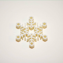 snowflake fashion charm accessories 3d print model - Mito3D
