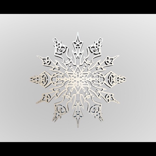 snowflake 3D print model - Mito3D