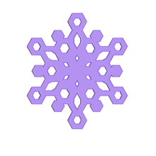 snowflake home 3d print model - Mito3D