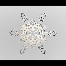 kar tanesi Sanat taneleri model 3d blender karmaşık benzersiz buz gökyüzü doğa don Noel 3d print model - Mito3D
