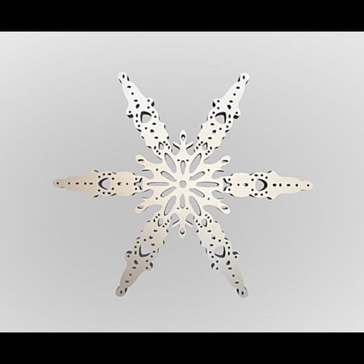 snowflake art snowflakes snow model 3d blender intricate unique ice sky nature frost christmas 3D print model - Mito3D