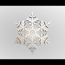 fiocco neve arte fiocchi modello 3d miscelatore intricato unico ghiaccio cielo natura brina Natale 3d print model - Mito3D