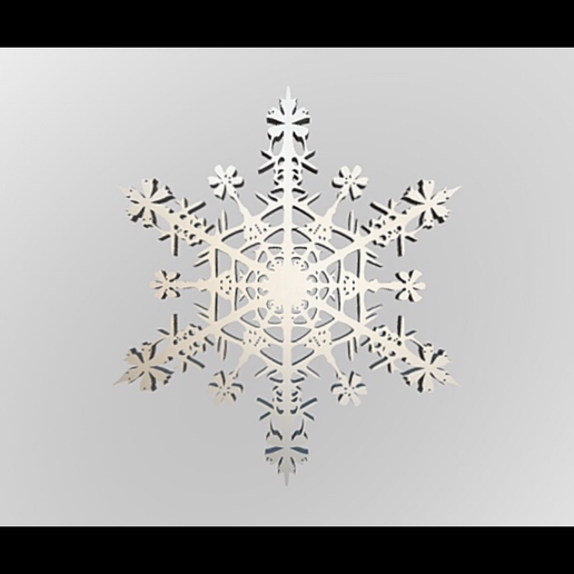 snowflake art snowflakes snow model 3d blender intricate unique ice sky nature frost christmas 3D print model - Mito3D