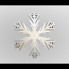 kar tanesi Sanat taneleri model 3d blender karmaşık benzersiz buz gökyüzü doğa don Noel 3d print model - Mito3D