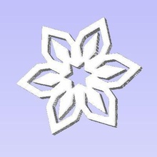 snowflake home flake snow christmas fir tree 3d print model - Mito3D