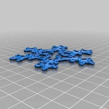 snowflake - voronoi style makerbotornaments ornament decor 3d print model - Mito3D