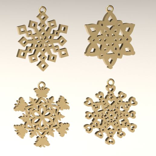 snowflake 2 jewelry pendant gold jewellery necklace silver jewel 3dprint printable 3dprinting fashion beauty 3D print model - Mito3D