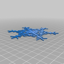 snowflake 4 customized interactive_art 3d print model - Mito3D