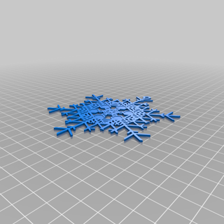 snowflake 4 customized interactive art innovation 3d print model - Mito3D