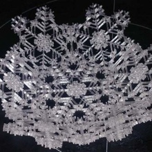 Schneeflocke Schüssel drucken falten Weihnachten Dekoration einfach Portion Winter Dekor 3d print model - Mito3D